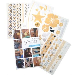 Flash Tattoos - Goldfish Kiss H20